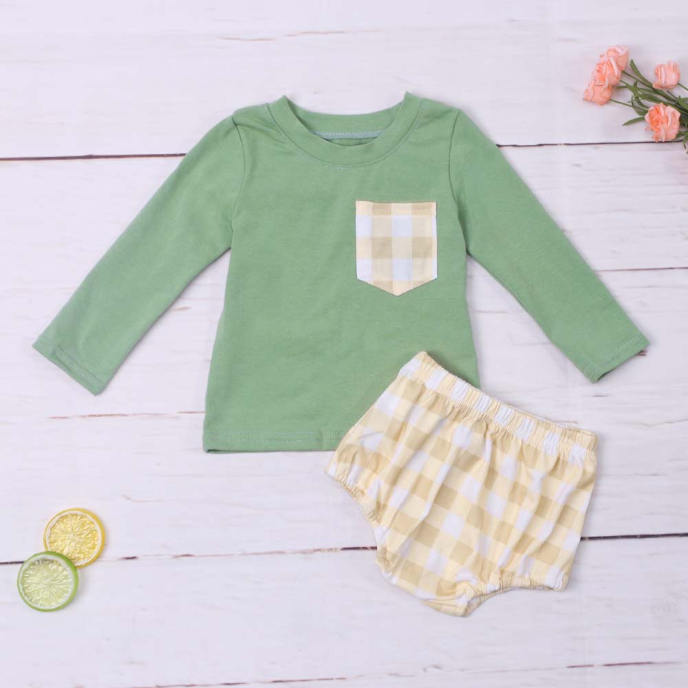 Wildflower Khaki and olive diaper set